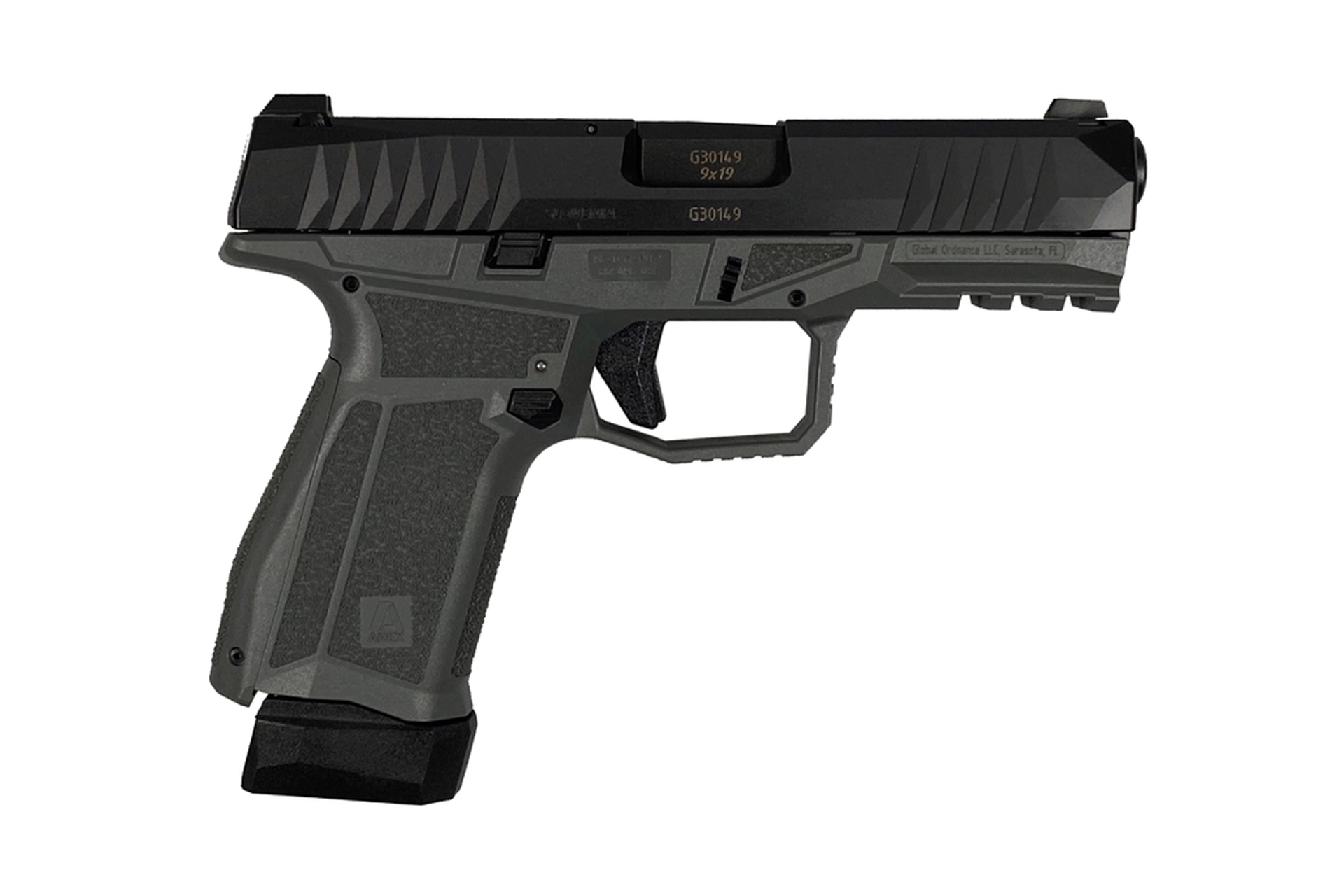 Arex Delta M 9mm 4" 17-Round Compact Semi-Automatic Pistol - Grey