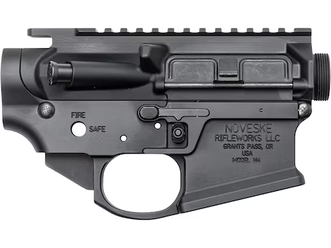 Noveske Receiver Matched Set 4Th Generation N4 BLK Anodize Installed- Takedown Pin Pivot Pin Port Door Assembly Forward Assist Assembly Ambi Controls Included- Tension Screw