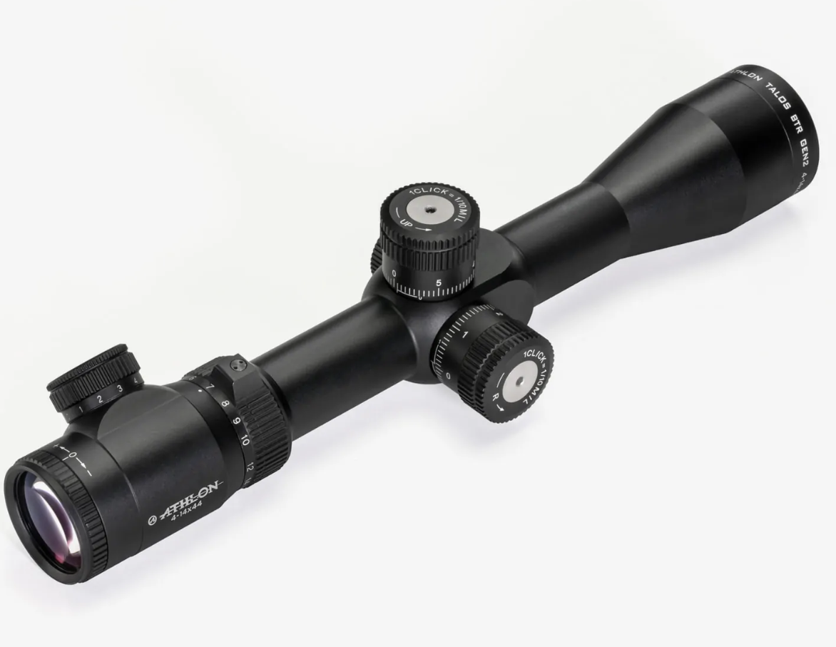 Athlon Talos BTR 4-14X44, GEN2 Direct Dial,Side Focus 30mm Tube FFP, APLR2 FFP IR-MIL