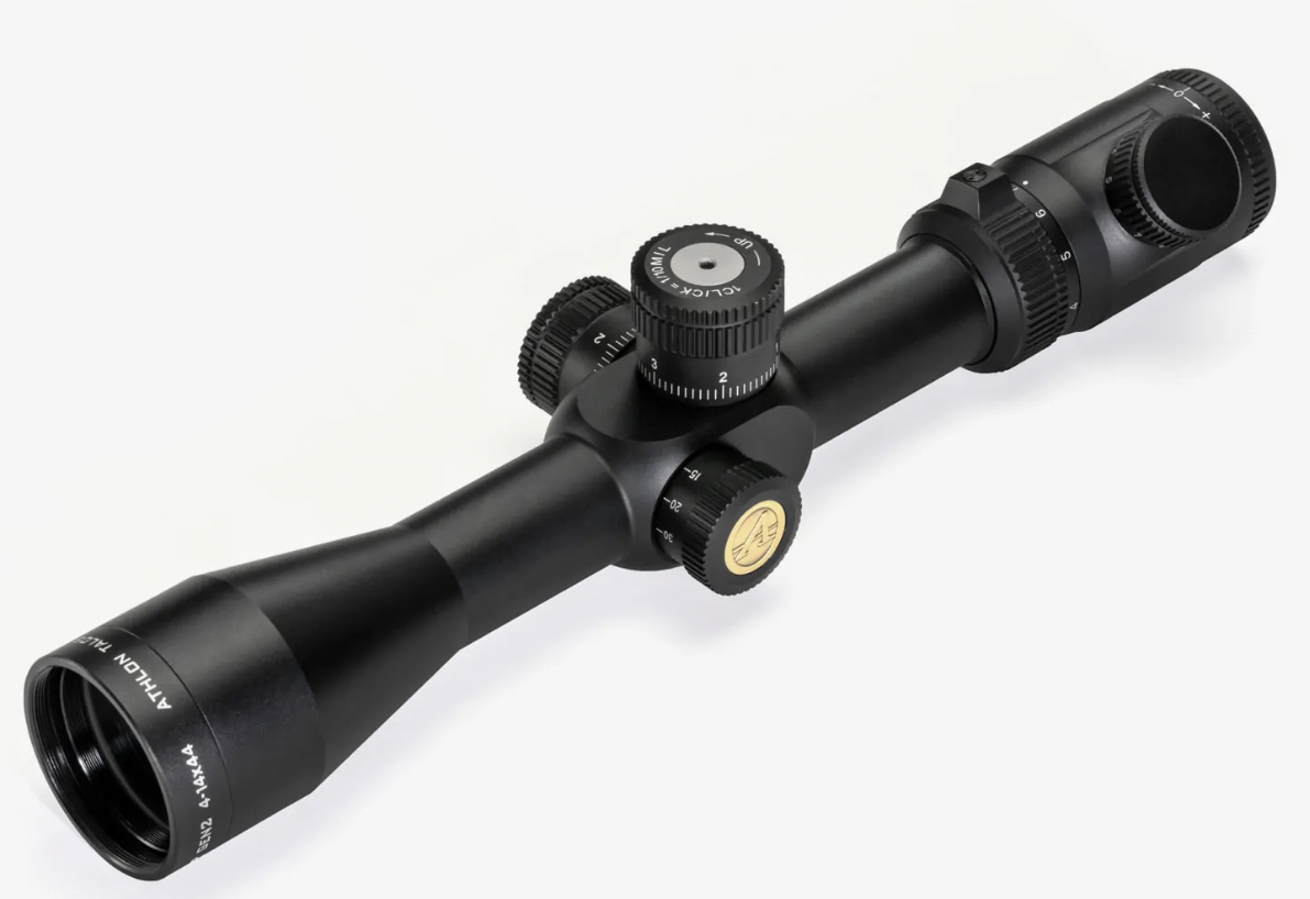 Athlon Talos BTR 4-14X44, GEN2 Direct Dial,Side Focus 30mm Tube FFP, APRS10 FFP IR-MIL