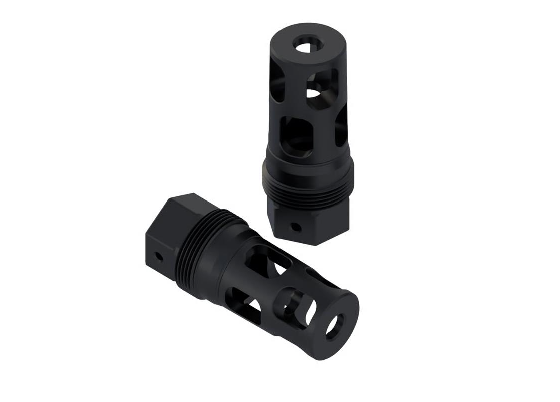 Comstock Armory Full Size 22 Cal Muzzle Brake & Plan-B Suppressor mount - 1/2x28