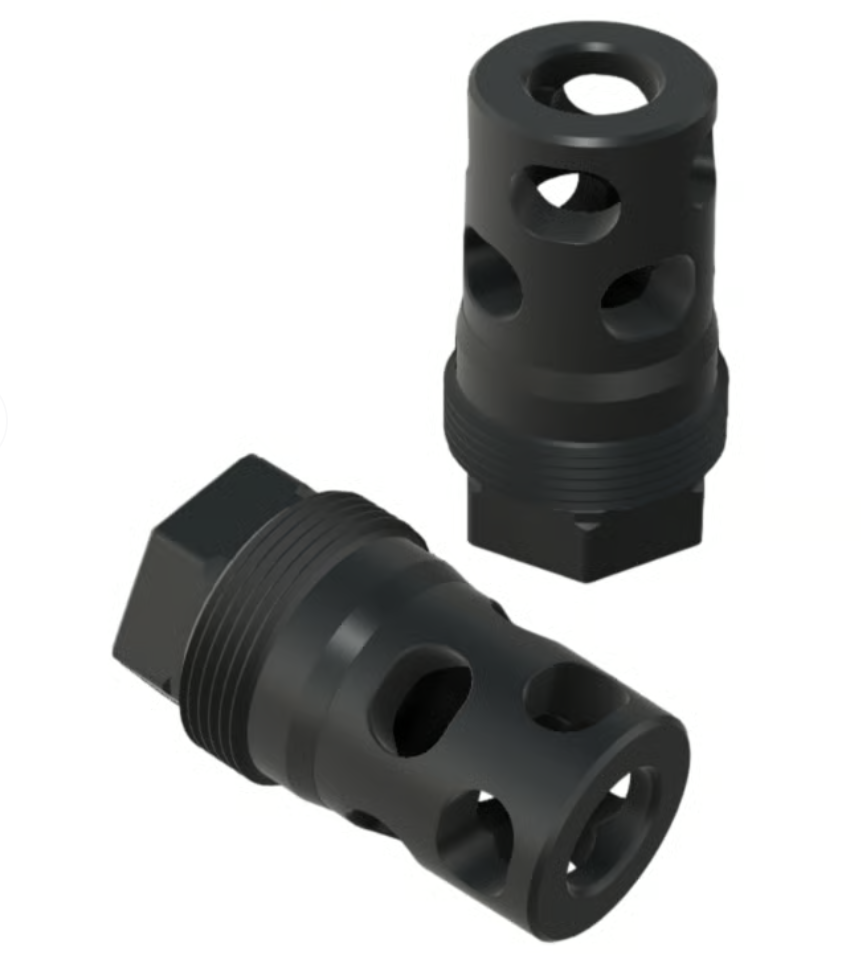 Comstock Armory Recessed Micro 9mm Muzzle Brake - 1/2x28