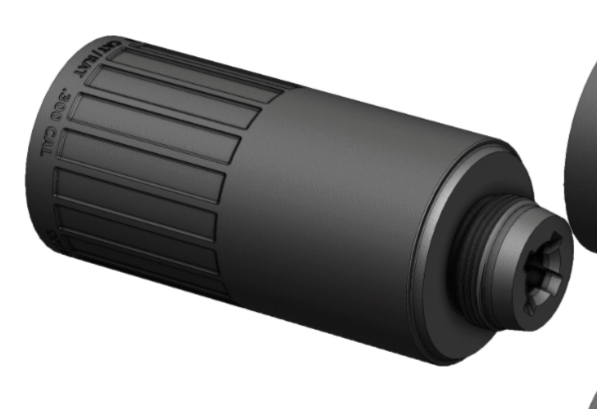 CAT RAT FLOW 300BLK Suppressor Including 5/8x24 AI Nano & SIG Taper