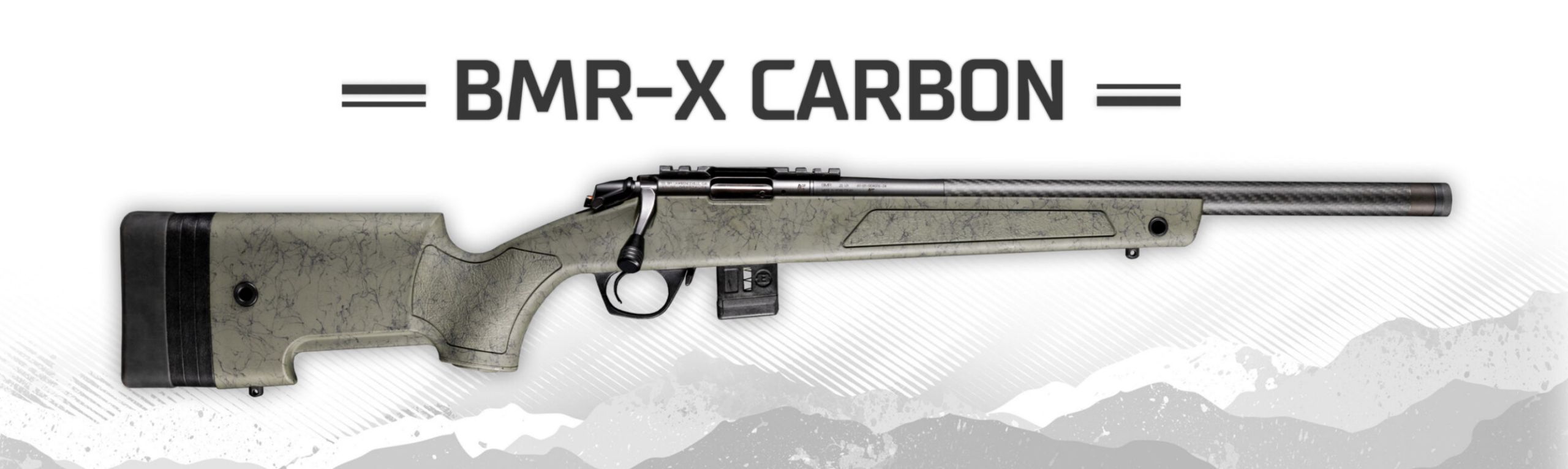 Bergara, BMR-X Competition, Bolt Action Rifle, 22 LR, 18" Carbon Fiber Barrel, Matte Finish, Black, Green Stock, 10 Rounds, 1 Magazine