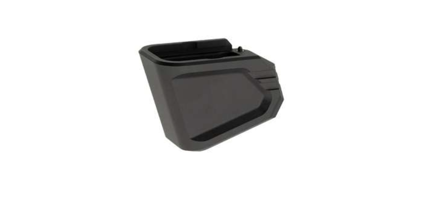 Tyrant CNC TDG17MAGEXG Magazine Extension Fits Glock 17/19x/22/34/45 5rd GRAY