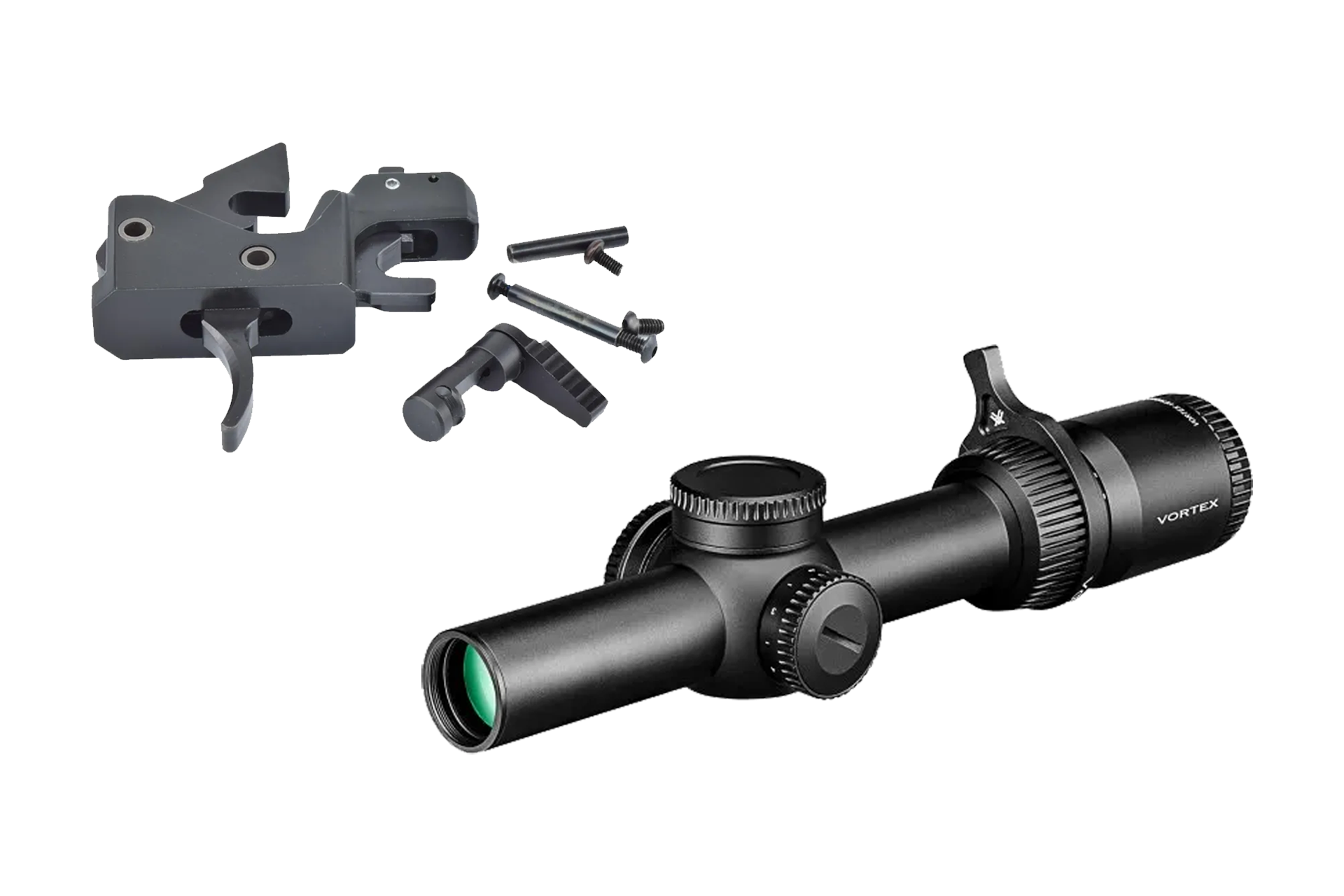 Partisan Triggers Disruptor AR-15 3 Position Drop In Forced Reset Trigger + Vortex Venom 1-6×24 SFP 30mm Rifle Scope