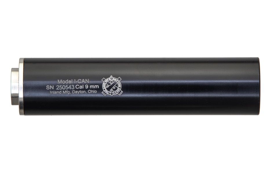Inland Manufacturing I-CAN9 6" 9mm Direct Thread Suppressor - 1/2x28