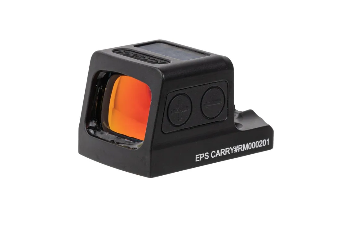 Holosun EPSCARRYGDMRS EPS Carry MRS Black Anodized 1x 2/32 MOA Gold Circle w/Dot Reticle