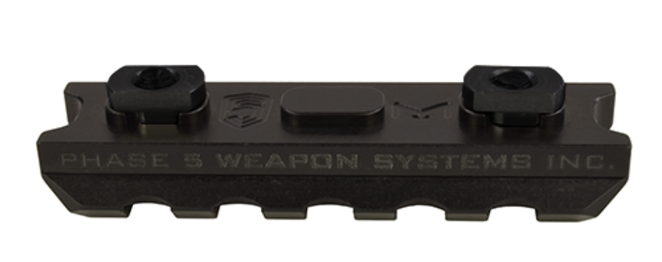 Phase 5 M-LOK 5-Slot Picatinny Rail Section - Black