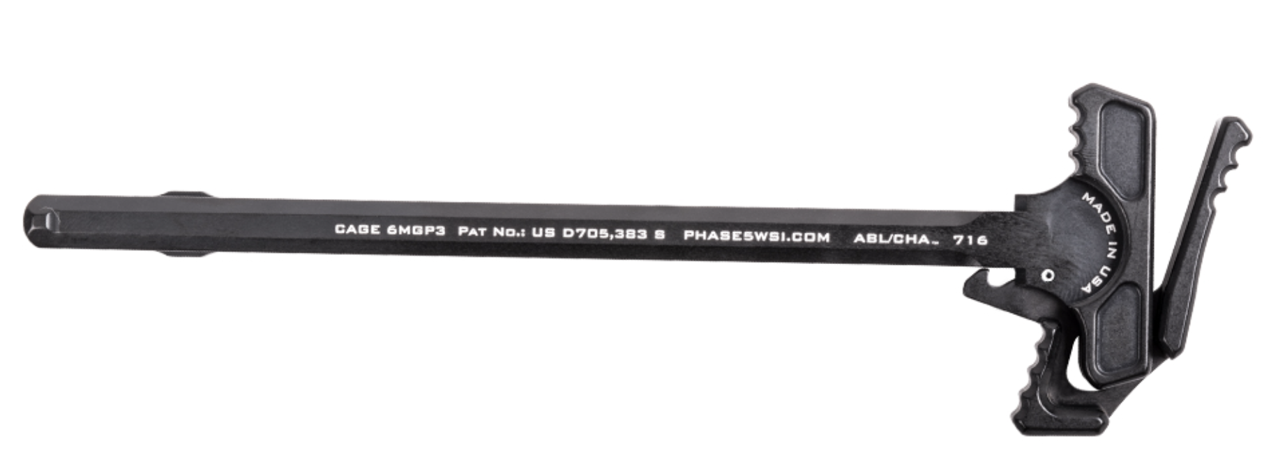 Phase 5 716 Ambi Battle Latch Charging Handle Assembly - Black