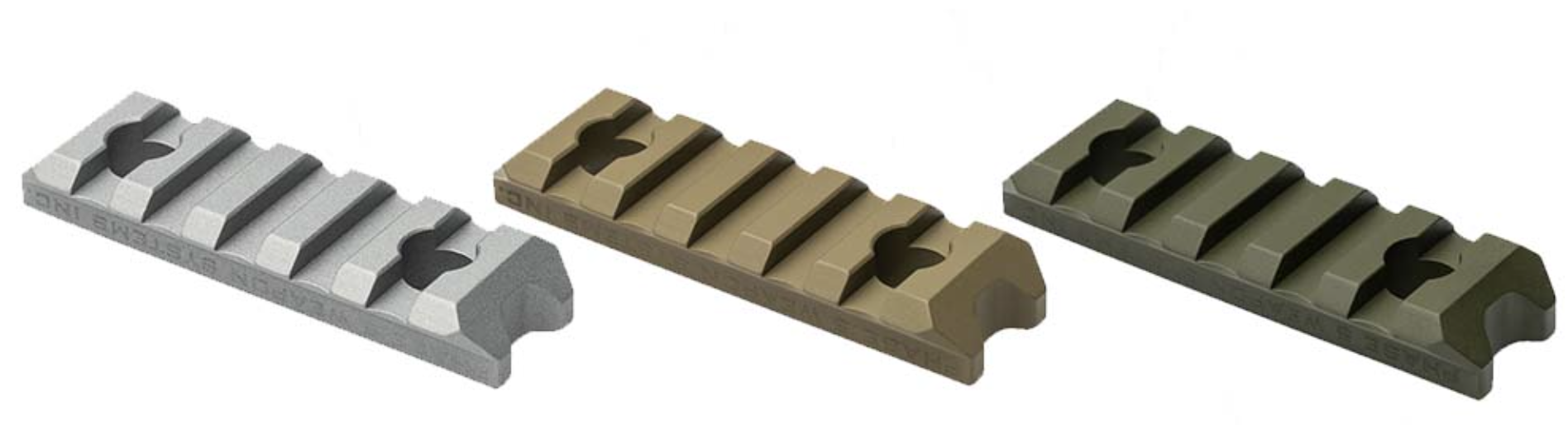 Phase 5 M-LOK 5-Slot Picatinny Rail Section - FDE