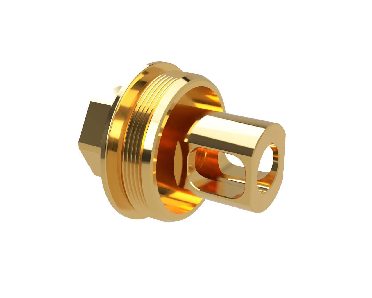 Tuna Cans 1-Piece Direct Thread Mount w/integrated Muzzle Brake - 1/2x36 .399 Bore