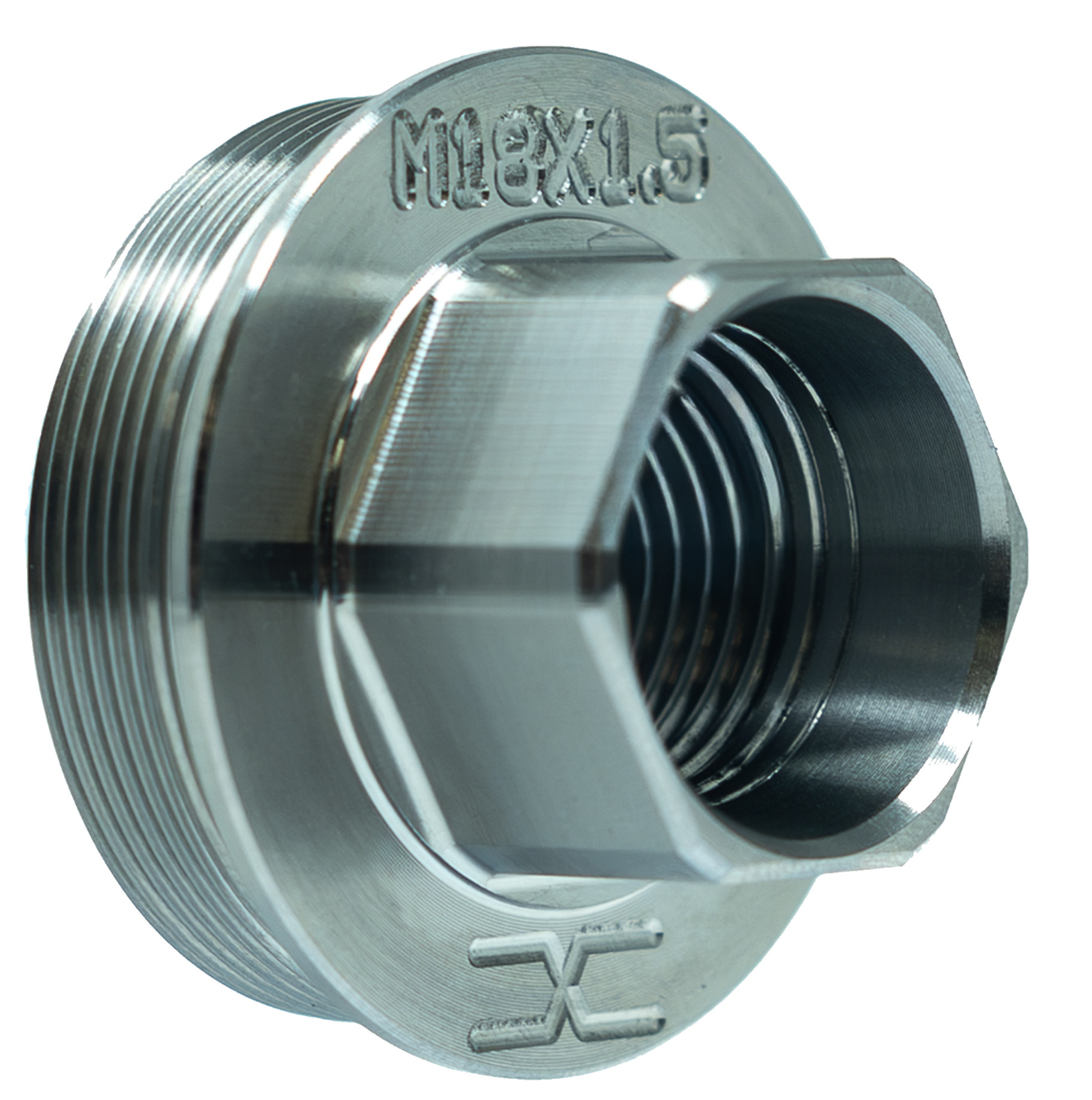 Faxon Titanium Direct Thread to Hub Adapter - M18x1.5