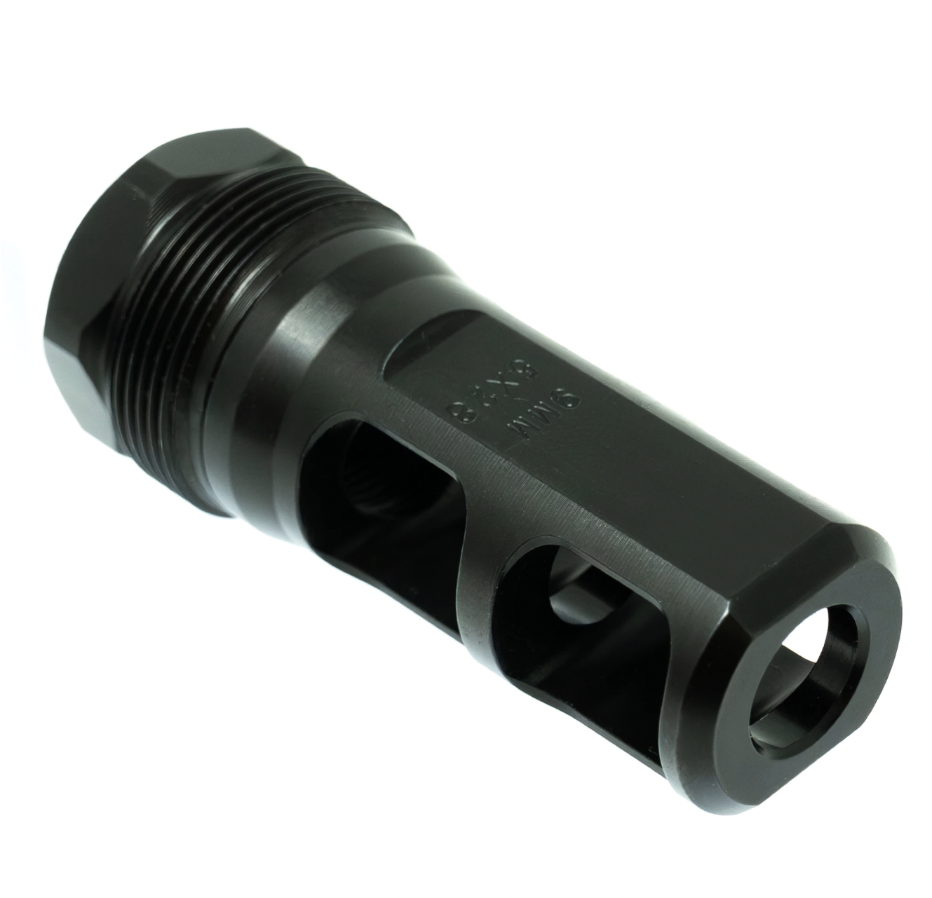 Faxon Firearms Muzzlok Stainless Steel Plan B Muzzle Brake - 1/2x28 - 9mm Bore