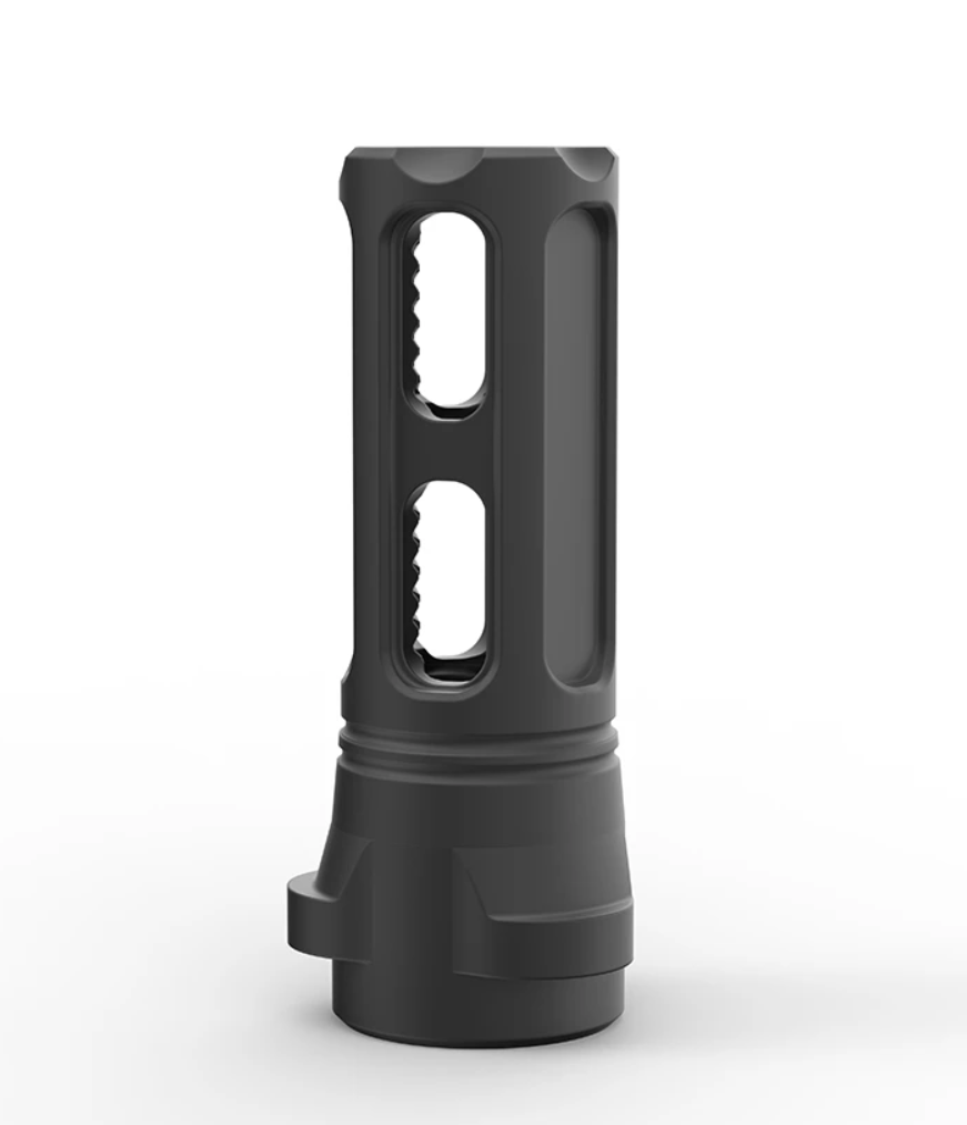 Breek Arms Sentinel Caged Flash Hider for 3QD 9mm 5/8x24 TPI