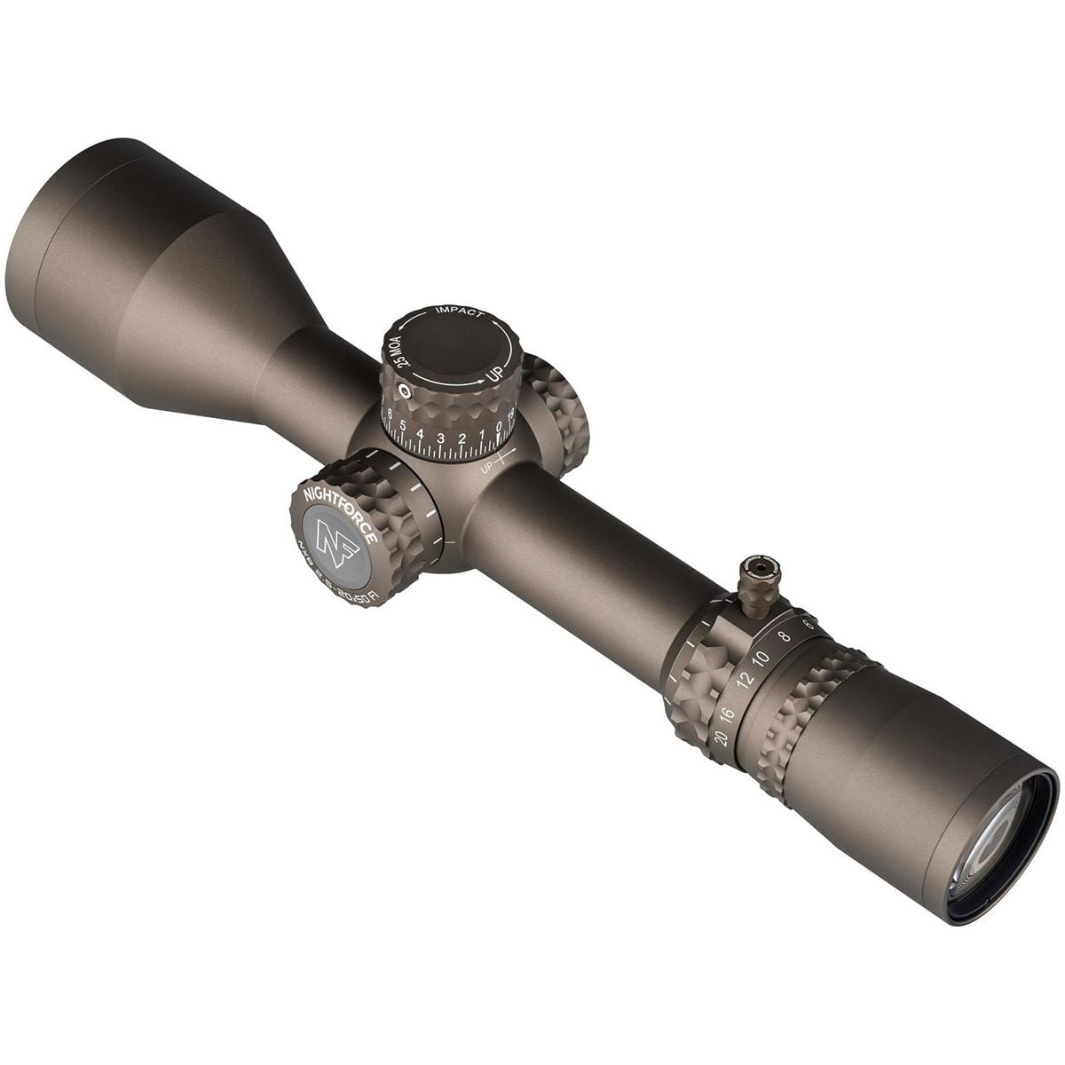 Nightforce NX8 2.5-20x50mm FFP Rifle Scope - MOAR Reticle - FDE