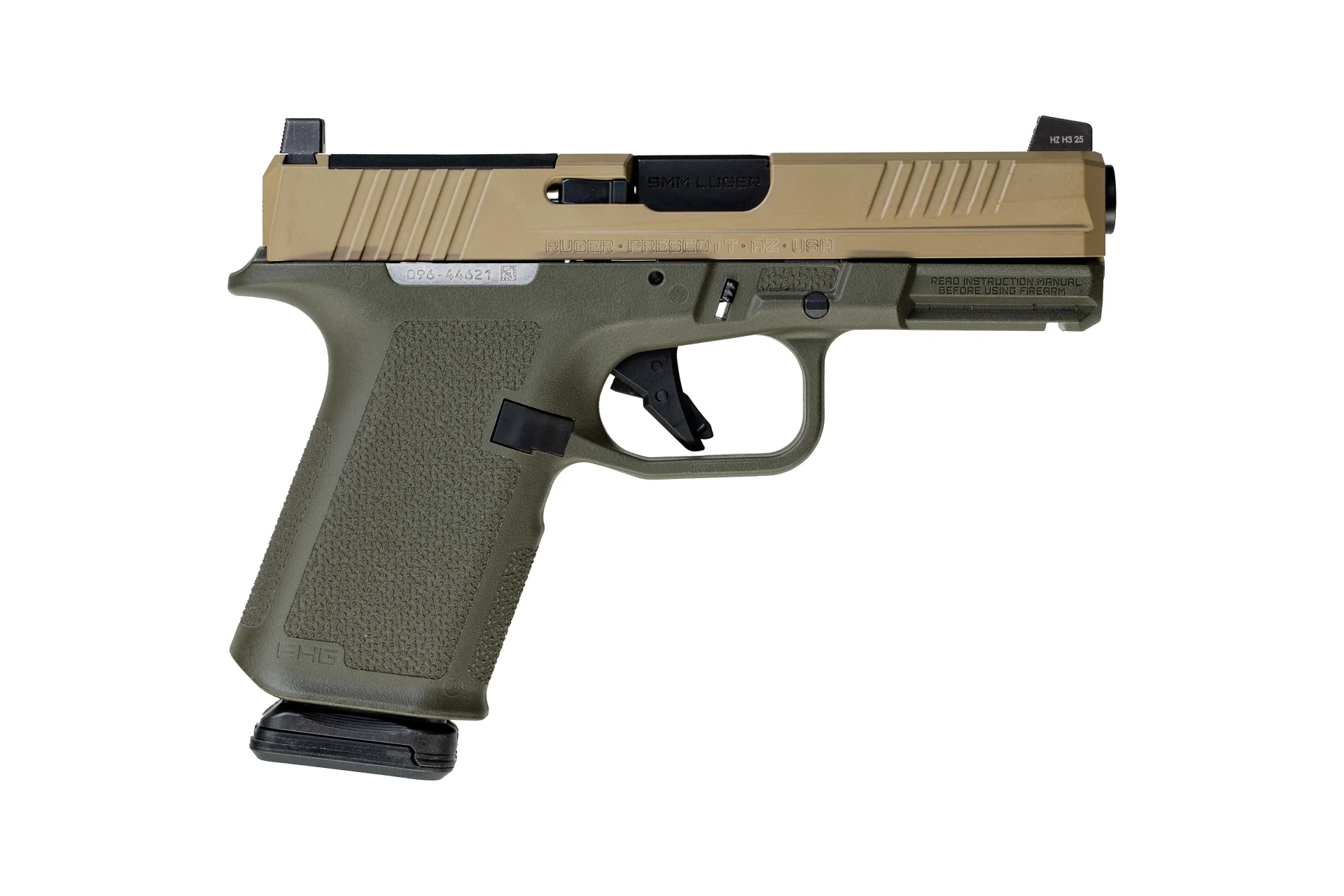 Ruger RXM 9mm 4" 15+1 Semi-Automatic Pistol - OD Green/FDE