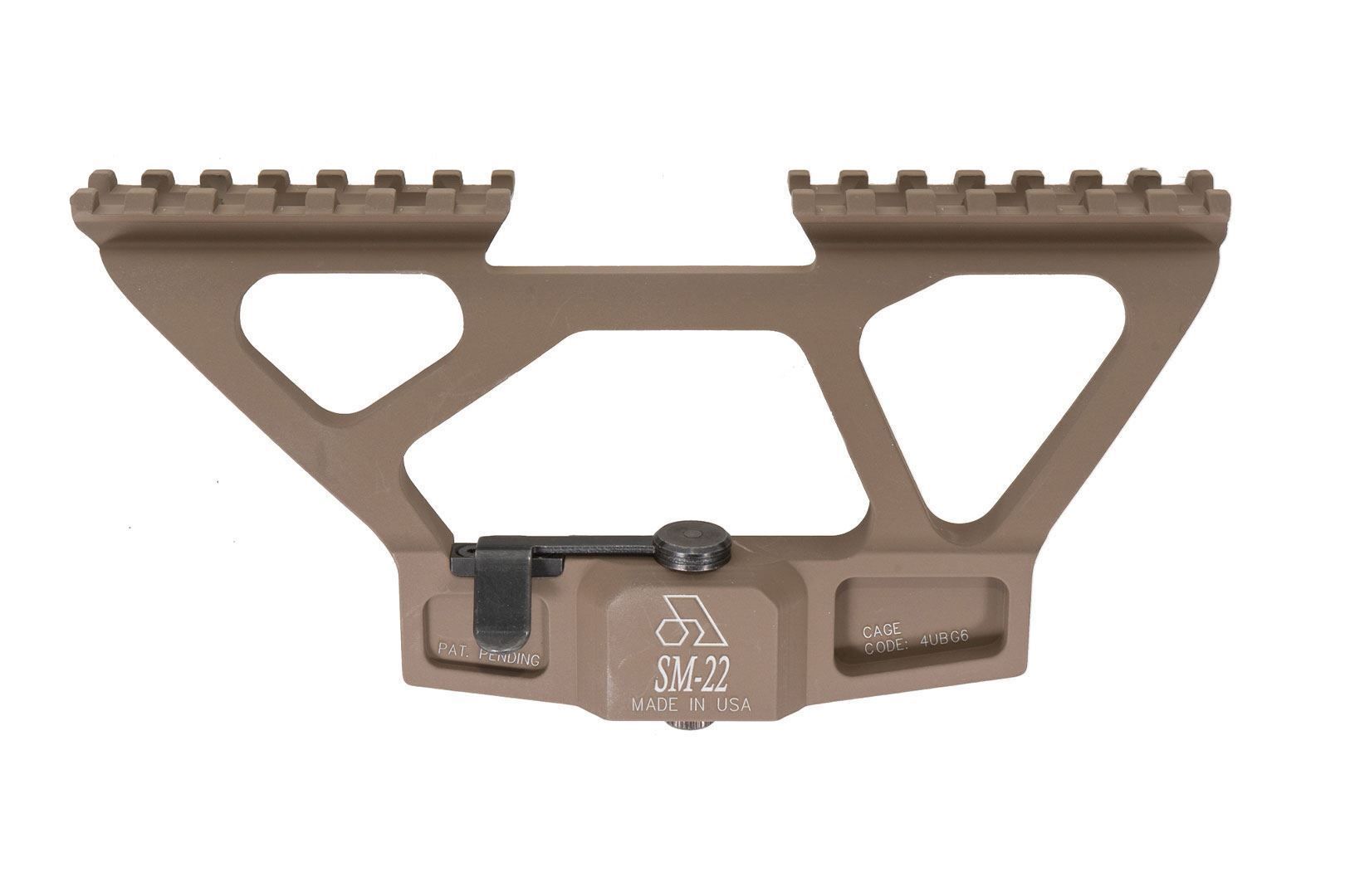 MSR SM-22 Next Generation Scope Mount with Picatinny rail SAM7K FDE