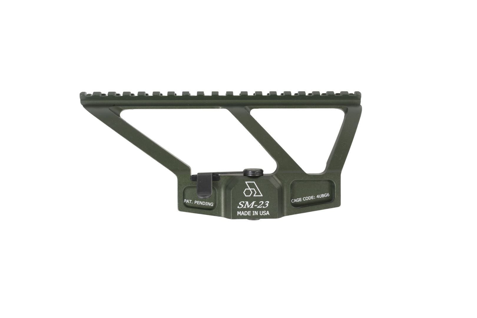 MSR Green Scope Mount with Picatinny rail for AK Variants & Vepr with folding stock aluminum 19 slots