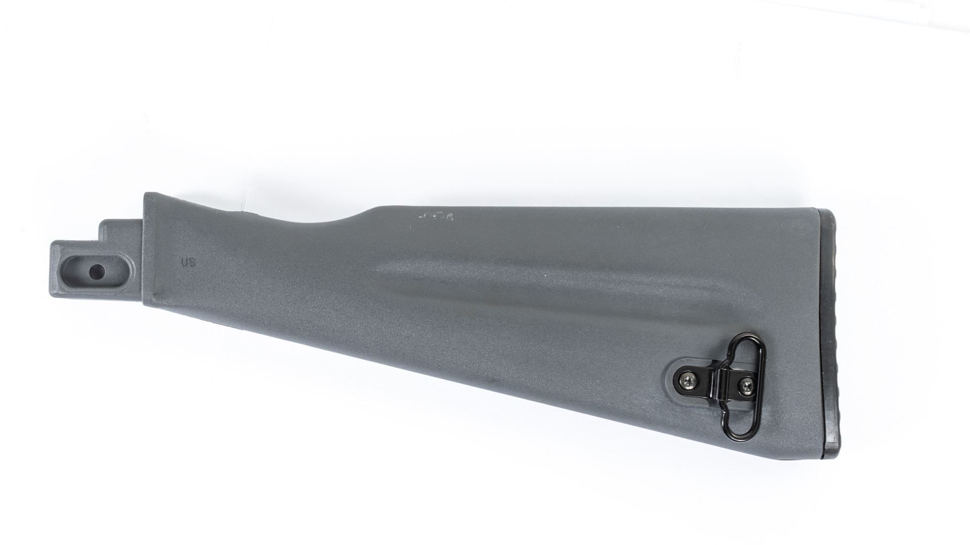 MSR U.S. made gray polymer buttstock assembly for stamped receiver rifles NATO length