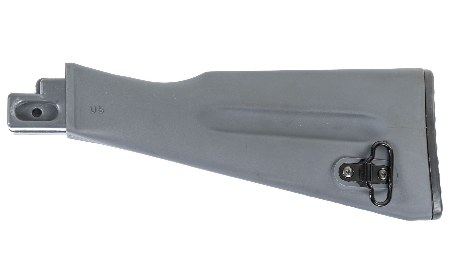 MSR U.S. made gray polymer buttstock assembly for stamped receiver rifles Warsaw pact length