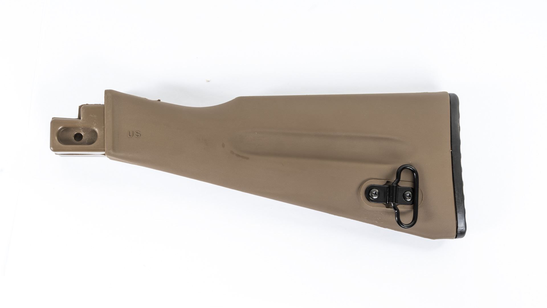 MSR U.S. made fde polymer buttstock assembly for stamped receiver rifles Warsaw pact length