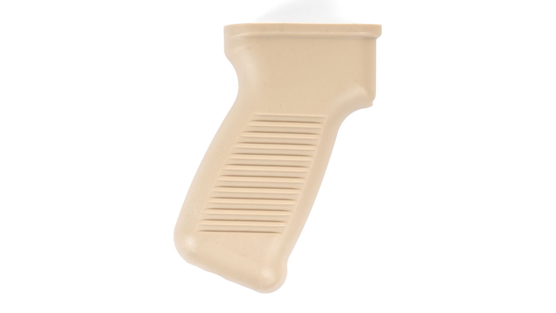 MSR Pistol grip thicker ergonomic design with cut-out for ambidextrous safety lever desert sand US