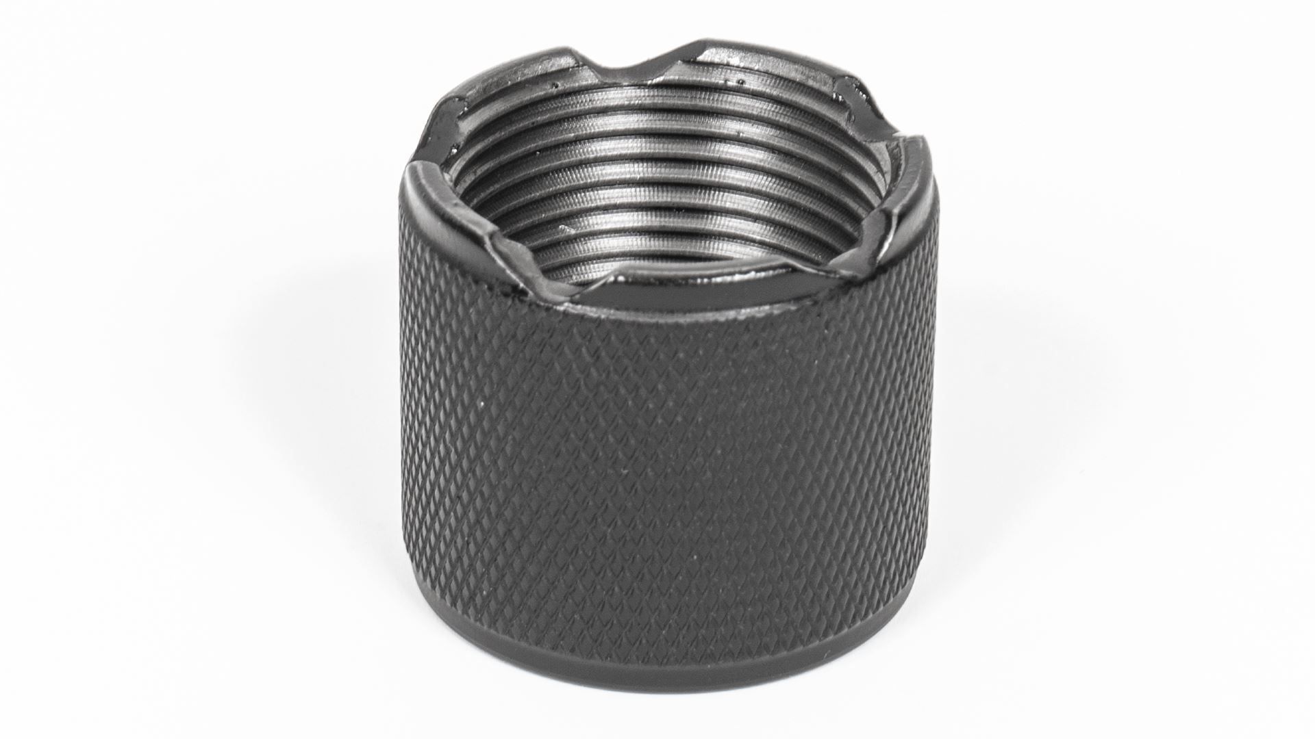 MSR Barrel nut / thread protector 24x1.5mm right hand threads stainless steel 5 easy-turn notches