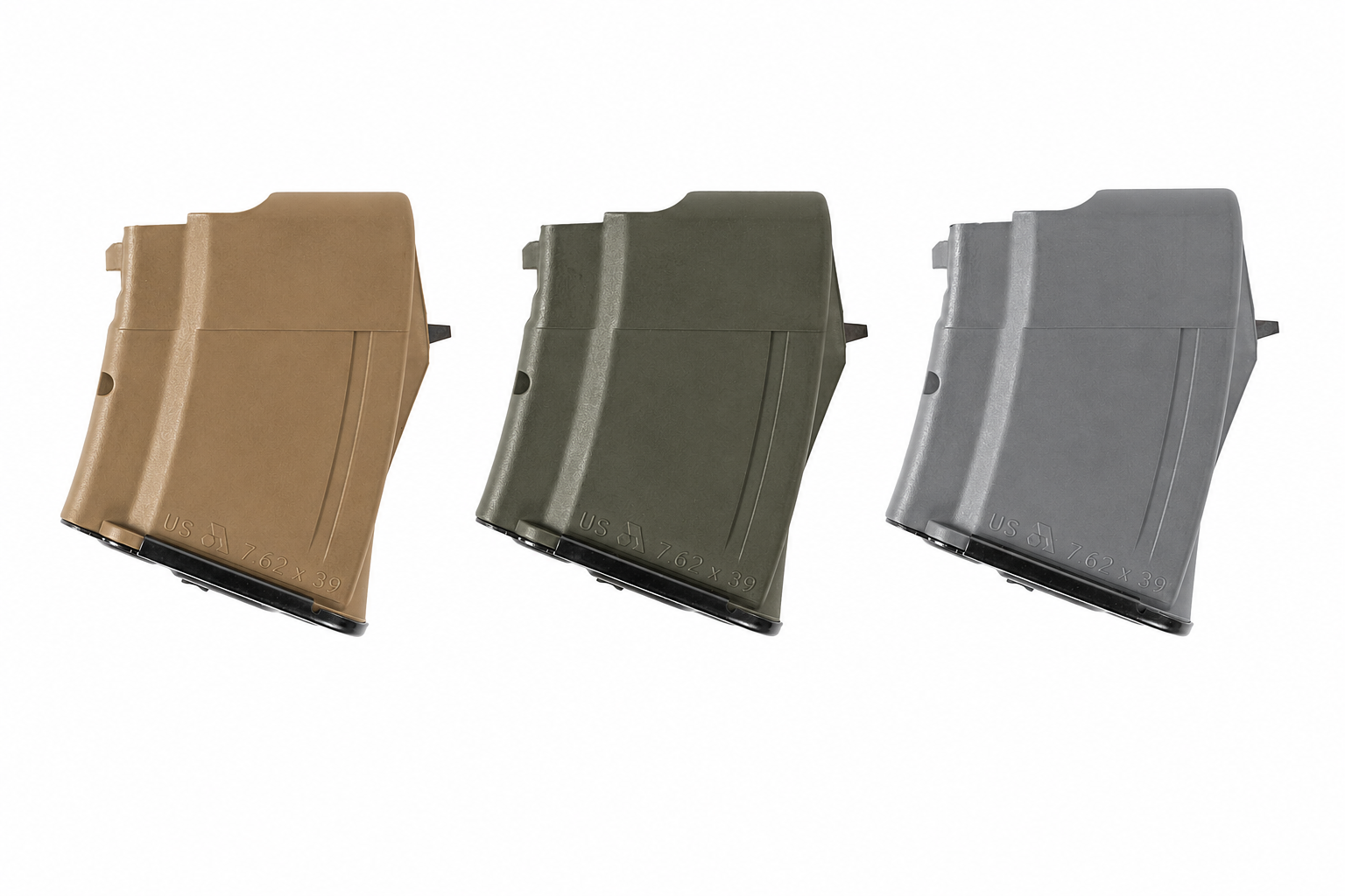MSR 7.62x39 (AK-47) 10rd Smooth Pattern Metal Lug Insert Reinforced Polymer US Made Arsenal