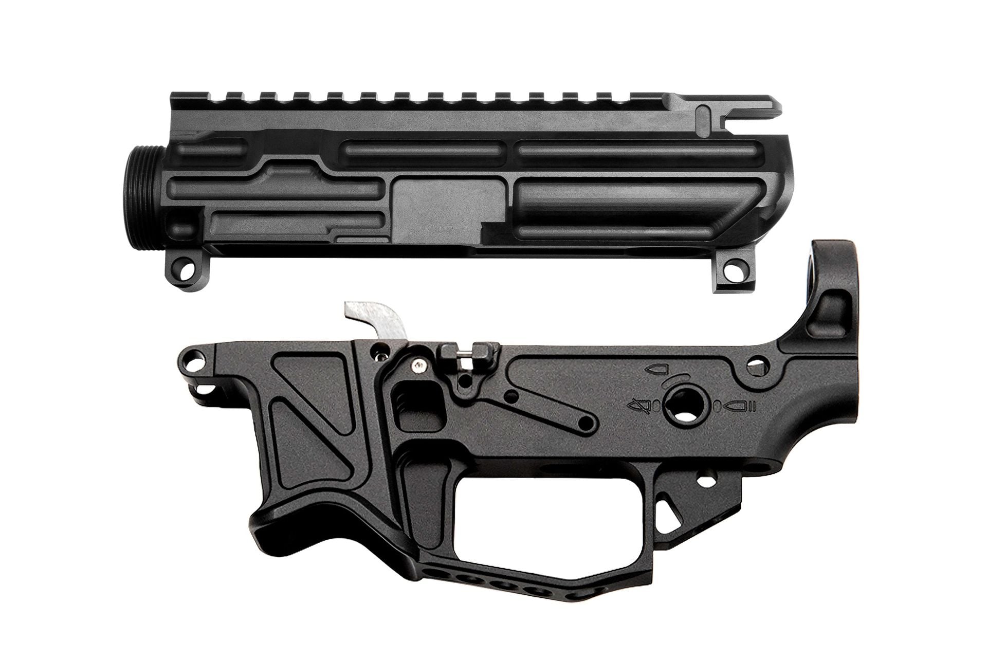 Battle Arms BATTLEARMS For GLOCK Small Frame Billet Receiver Set - Black Anodized Finish