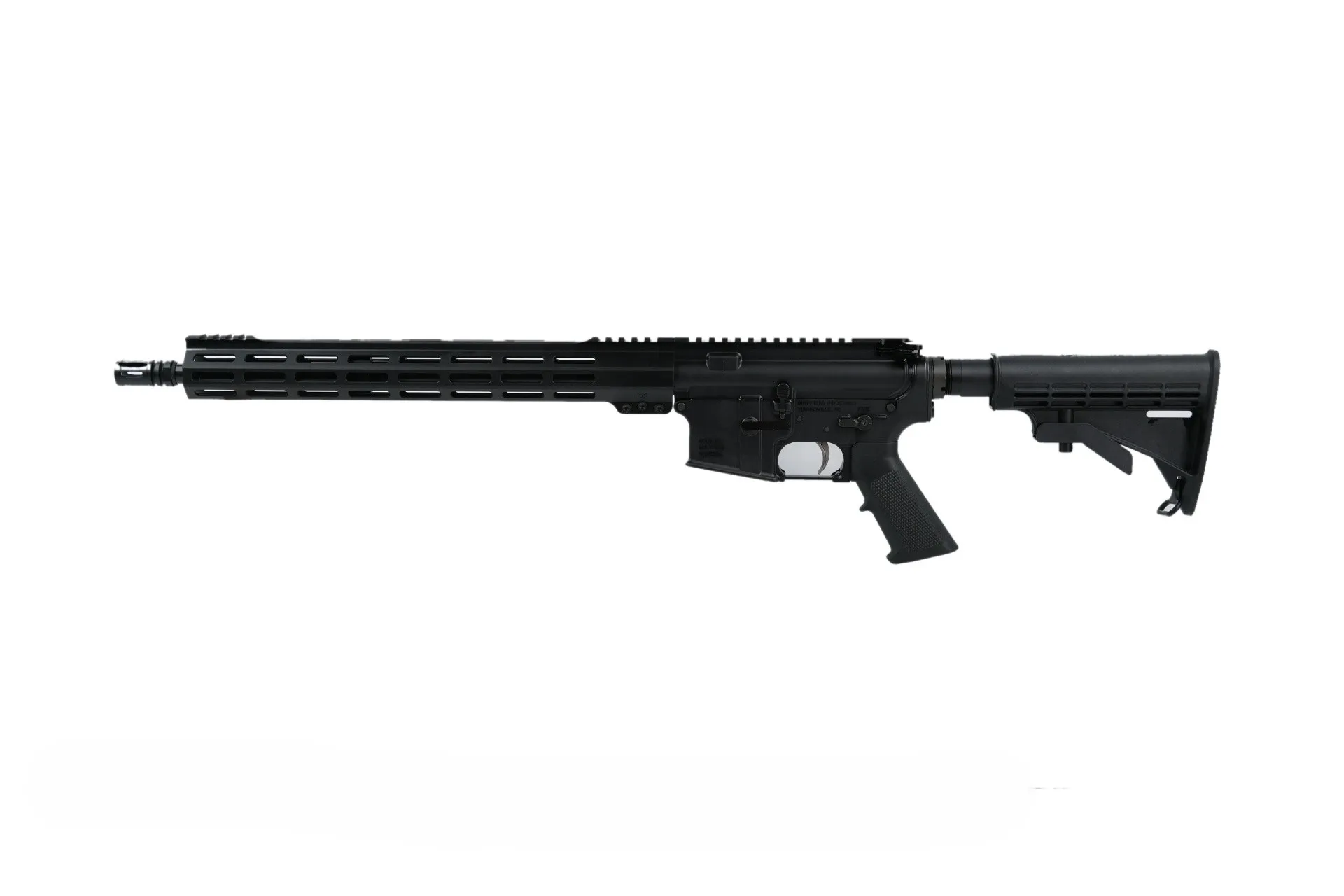 Dirty Bird Falcon 16" 5.56 NATO AR-15 rifle with Atrius Super Selector, right side profile