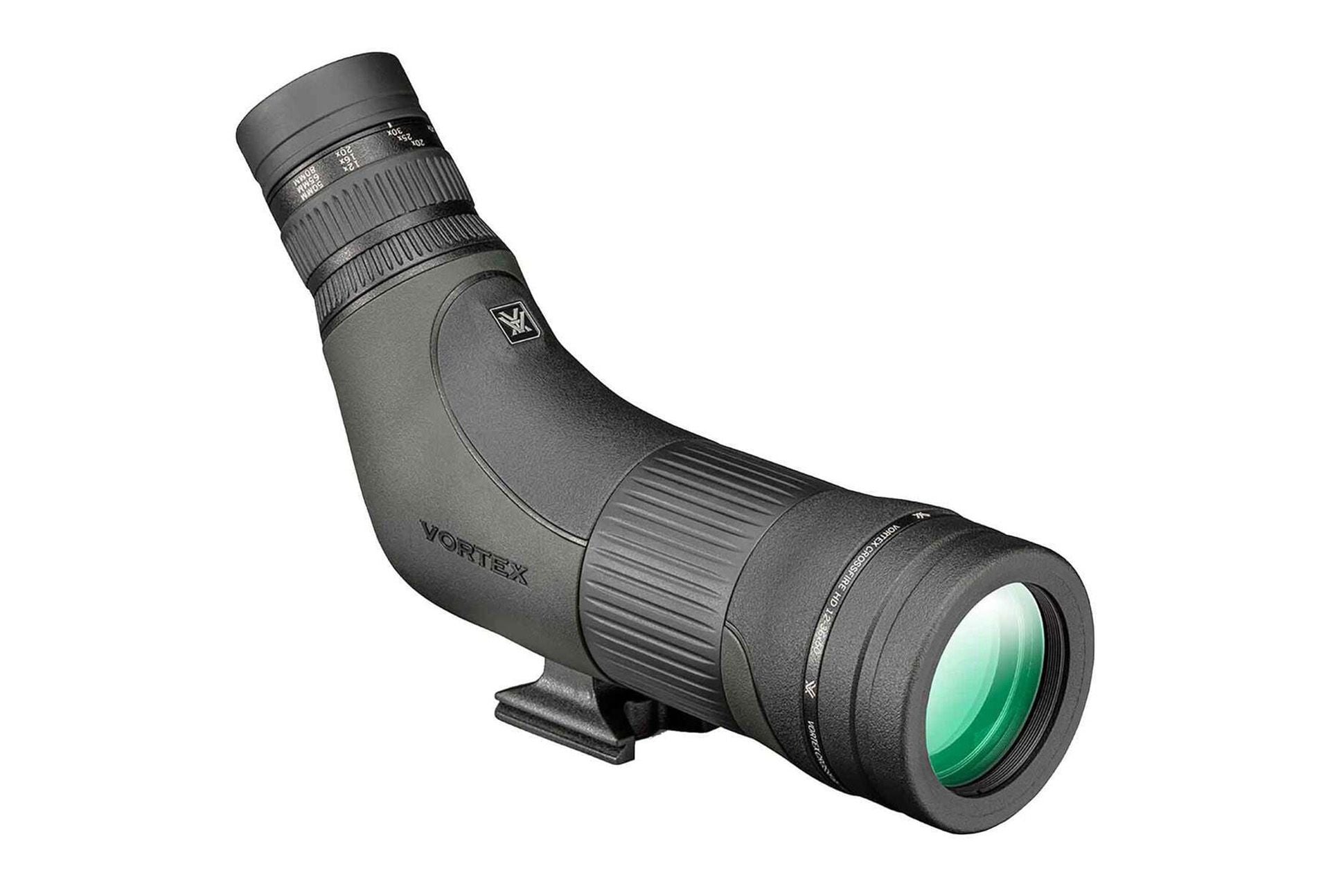 Vortex Crossfire HD 12-36x50 Spotting Scope, Straight, Green