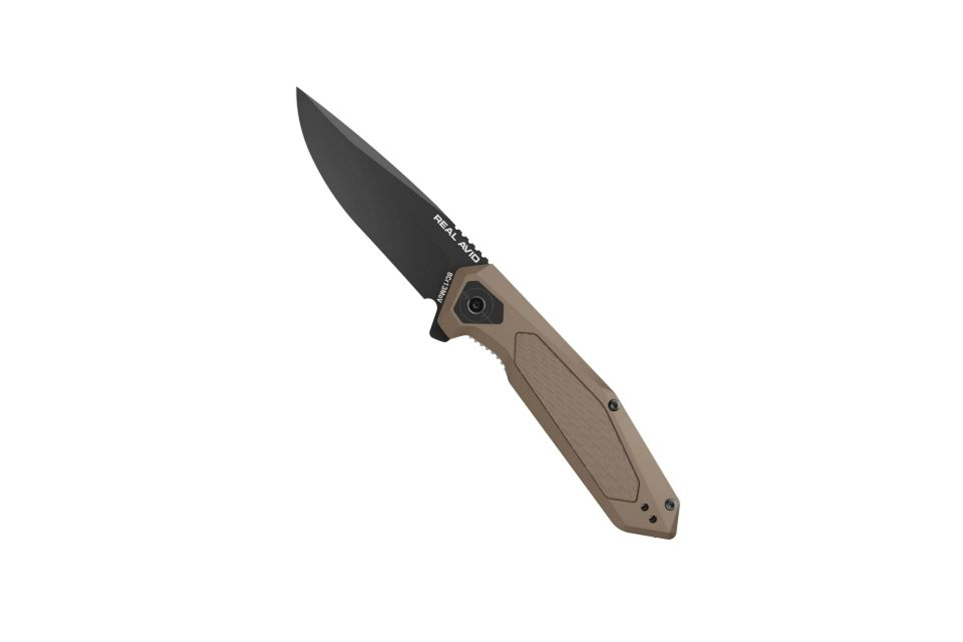 Real Avid RAV-3 Folding Knife Drop Point - Tan