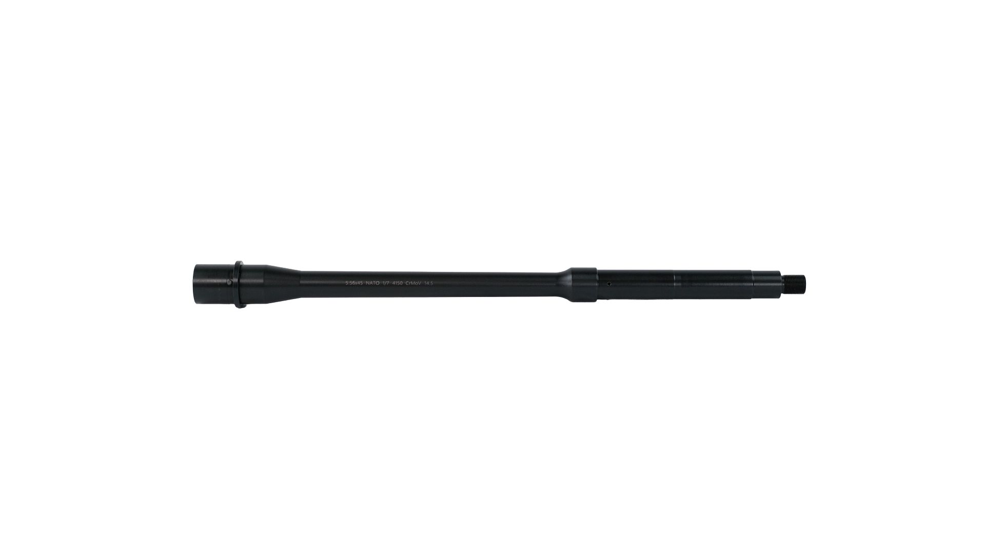 14.5" 5.56 NATO 1:7 Twist Black Nitride Mid-Length Barrel