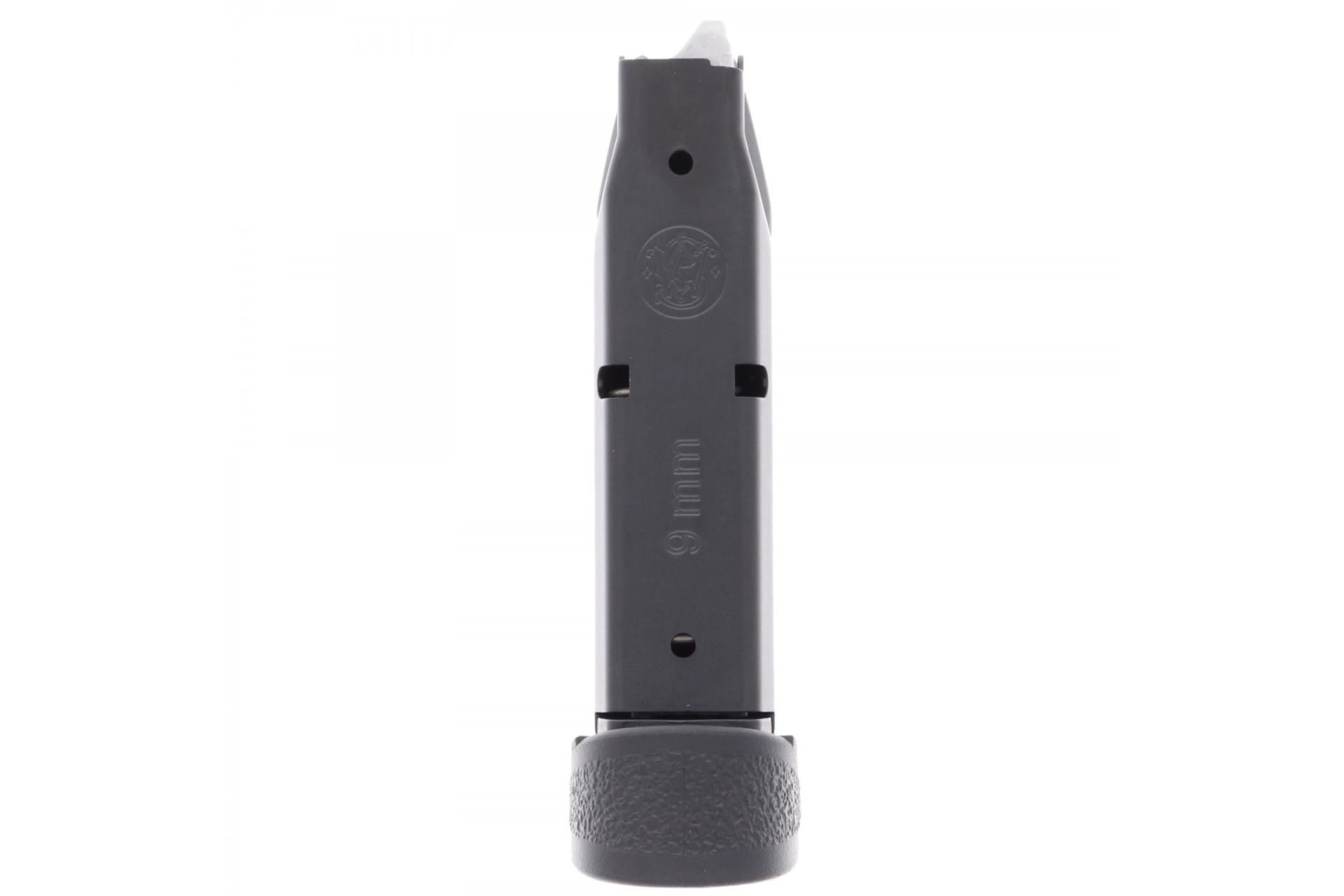 Smith & Wesson Magazine 9MM 10 Rounds Fits M&P Compact with Finger Rest - Blue