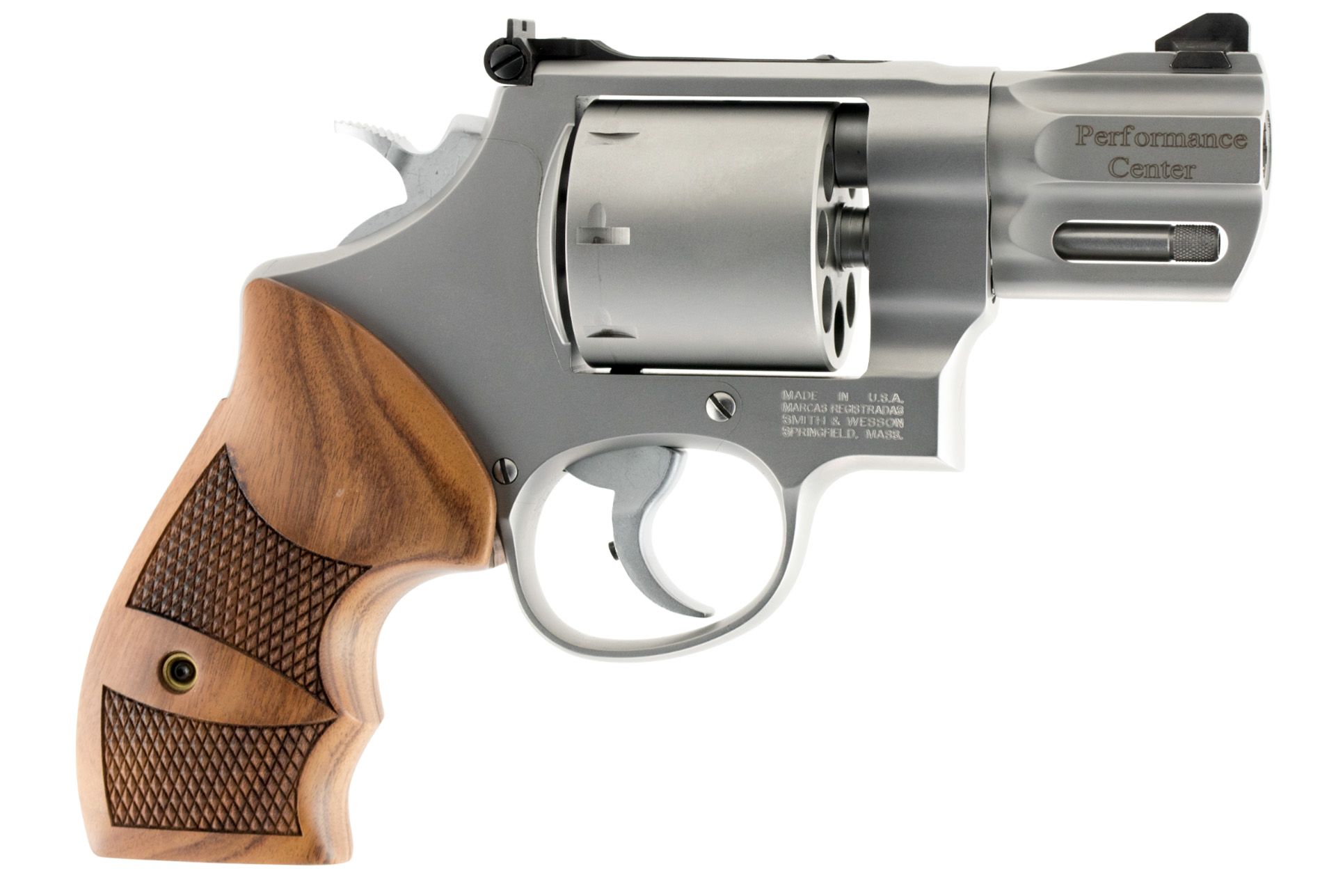 S&W 170133 Model 627 Performance Center 2.63" 357 Mag 8rd Matte Stainless Steel N-Frame Chrome Flashed Tear Drop Hammer & Trigger w/Stop