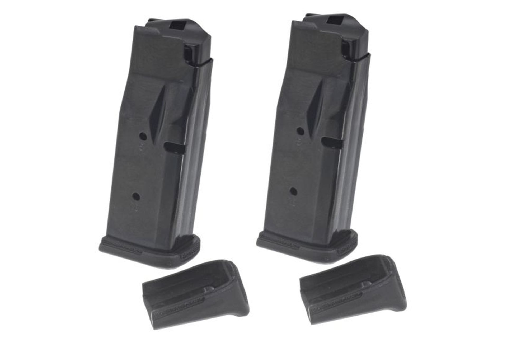 Ruger RUGER, Magazine, 380 ACP, 10 Rounds, Fits RUGER LCP MAX, Steel, Blued Finish, Black, 2 Pack
