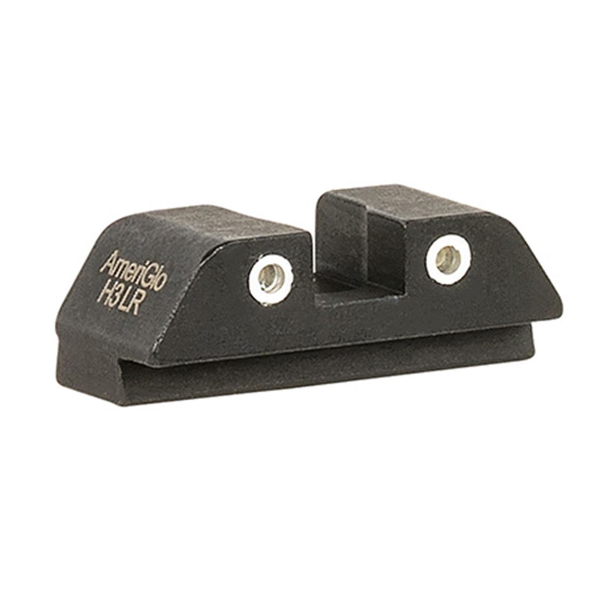 AmeriGlo GL8113R Classic Tritium Rear Sight for Glock Black | Green Tritium with White Outline Rear Sight