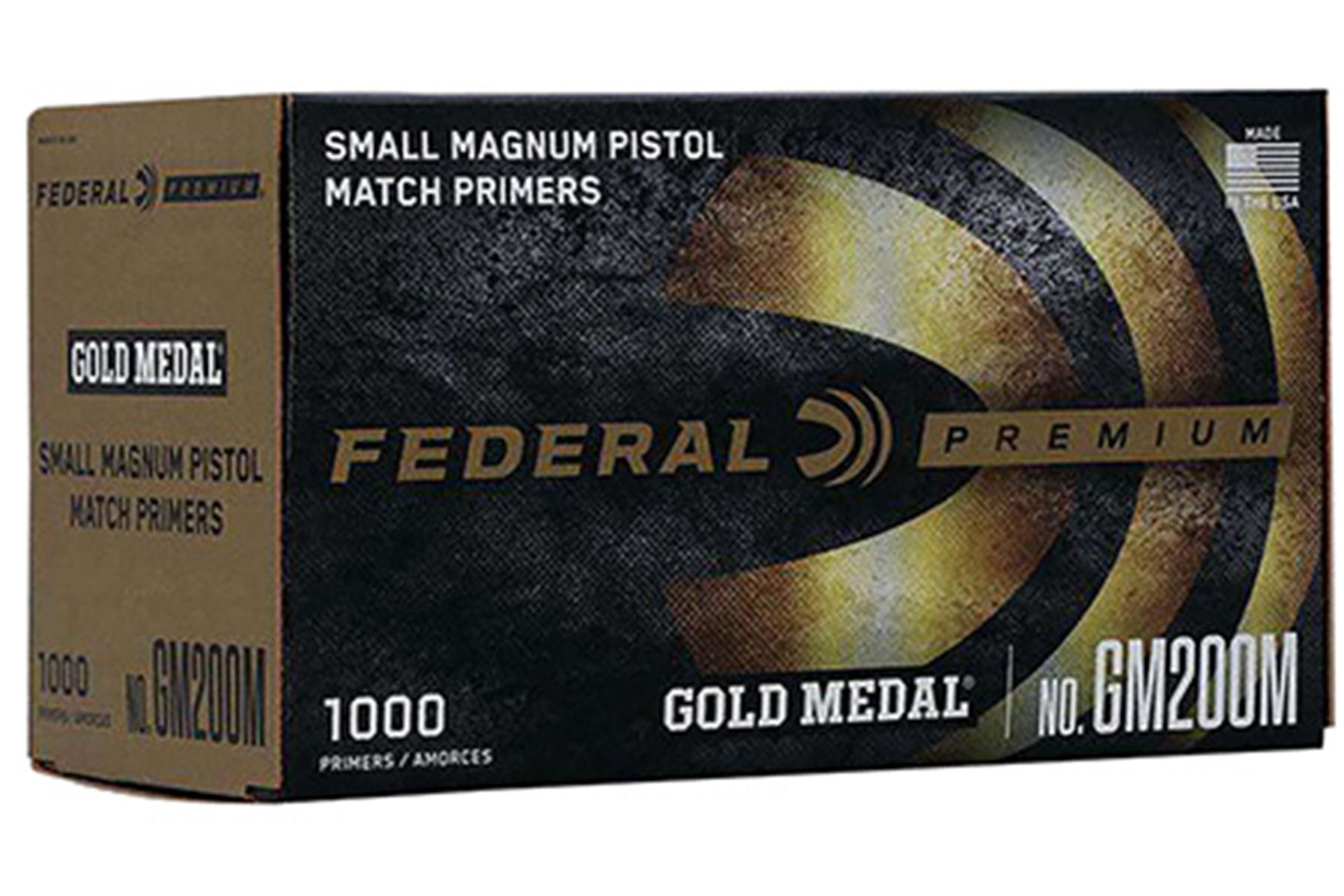 Federal Ammunition GM200M Gold Medal Premium Small Pistol Mag Multi-Caliber Handgun - 1000 Rounds