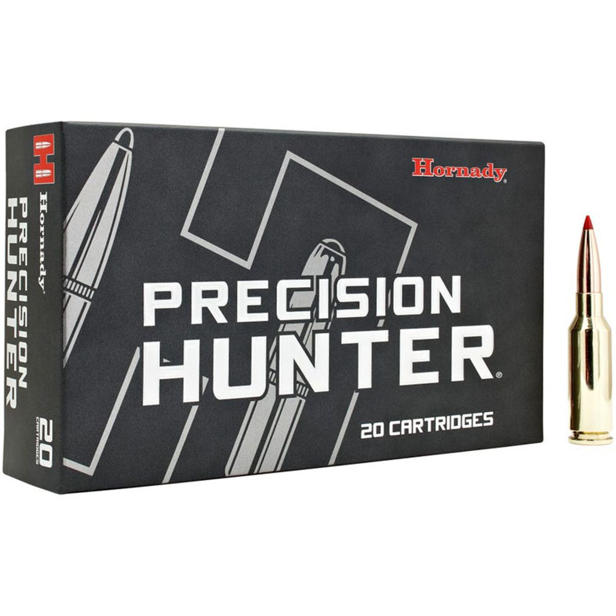 Hornady Precision Hunter 7MM PRC 175 Grain Extremely Low Drag-eXpanding Projectile Rifle Ammo - 20 Rounds