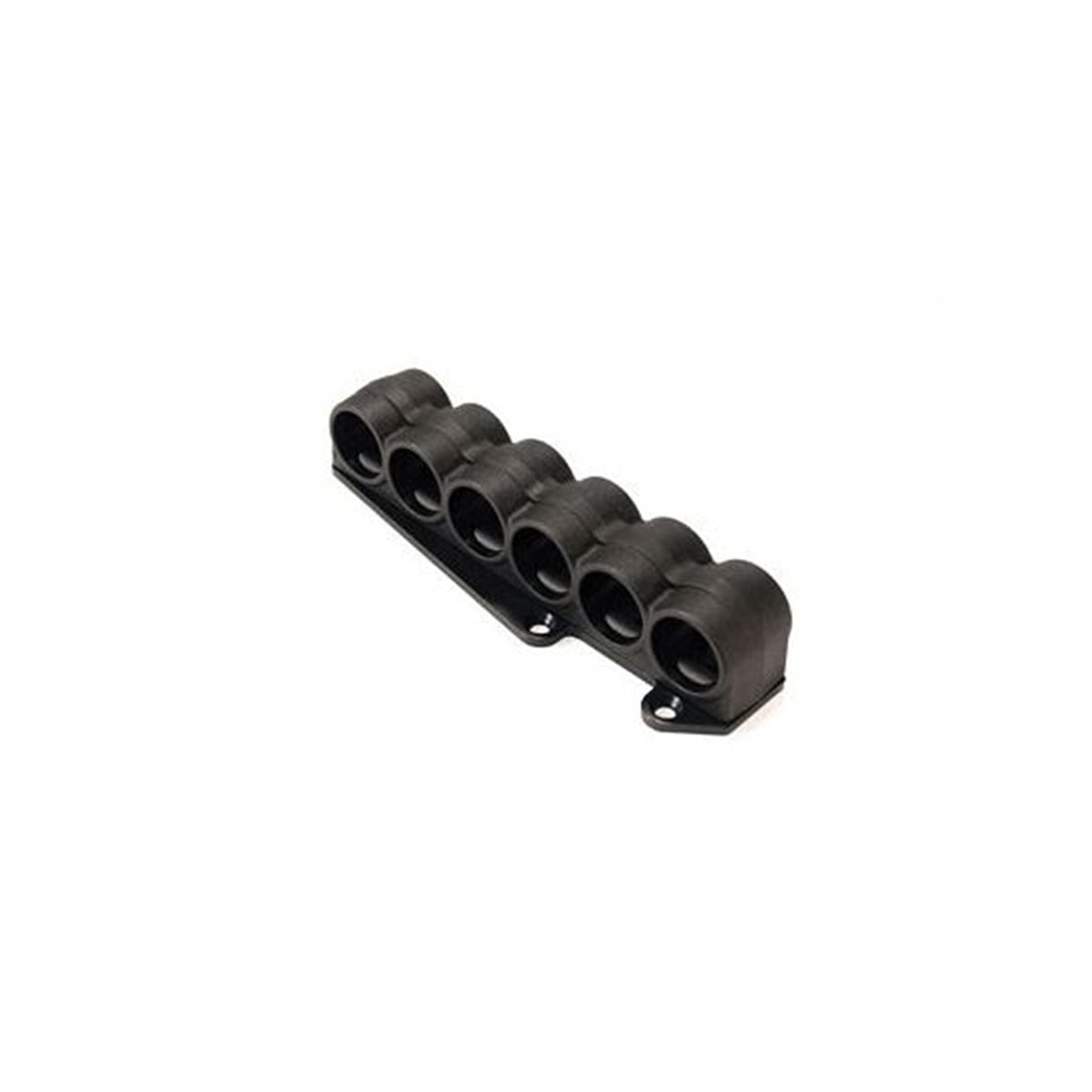 Mesa Tactical, 6-Shell Side Saddle, 12 Gauge, 93030, Fits Moss 930, On-gun shotshell carriers, Black Finish