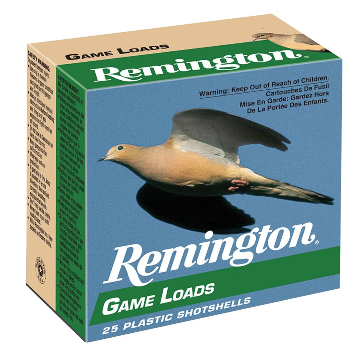Remington Ammunition 20028 Game Load 12 Gauge 2.75" 1 oz 6 Shot Shotgun Ammo - 25 Rounds
