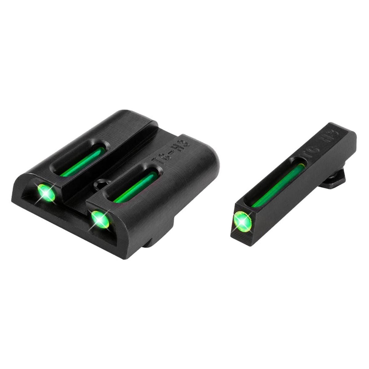 TruGlo TFO Green Fiber Optic/Tritium Front & Rear, Compatible w/For Glock 17/17L/19/19X/22/23/24/26/27/33/34/35/39/45 Except MOS