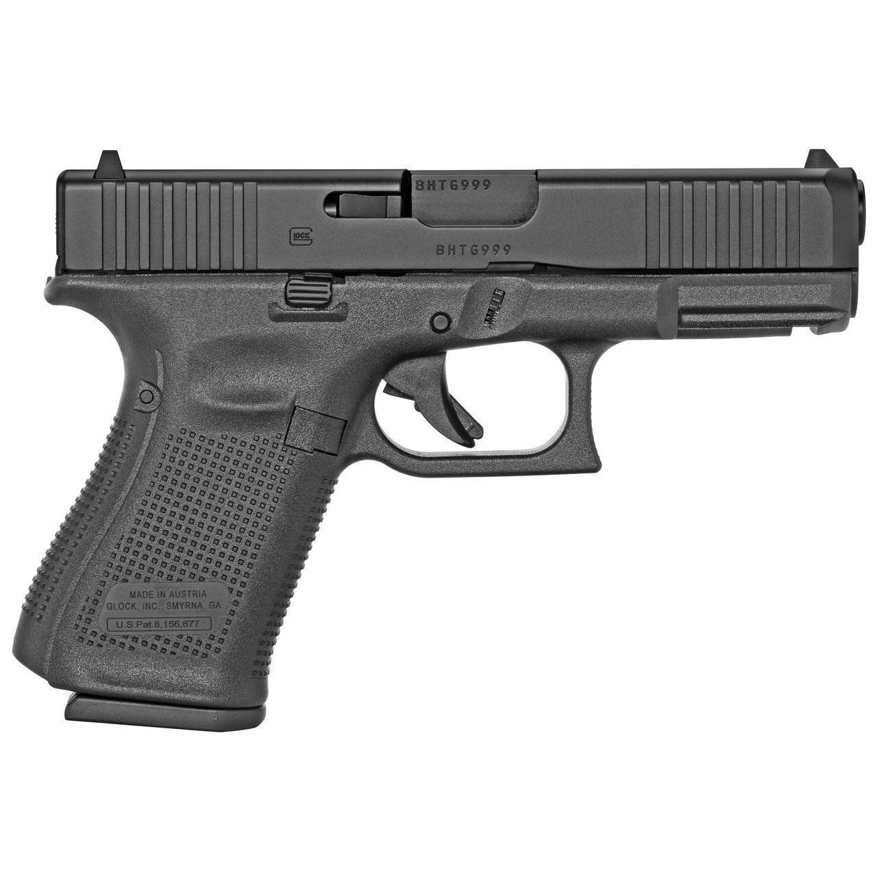 Glock 19 G5 4.02" 9MM 10Rd Compact Semi-Auto Pistol - Black