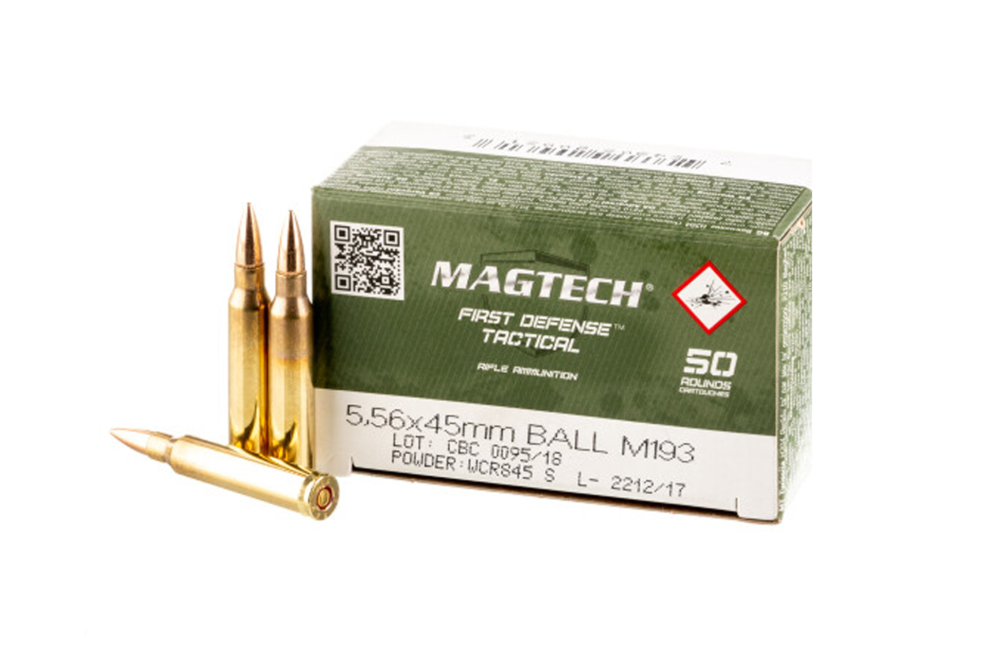 Magtech 5.56x45 55 Grain FMJ M193 Ammo Rifle Ammo - 1000 Rounds