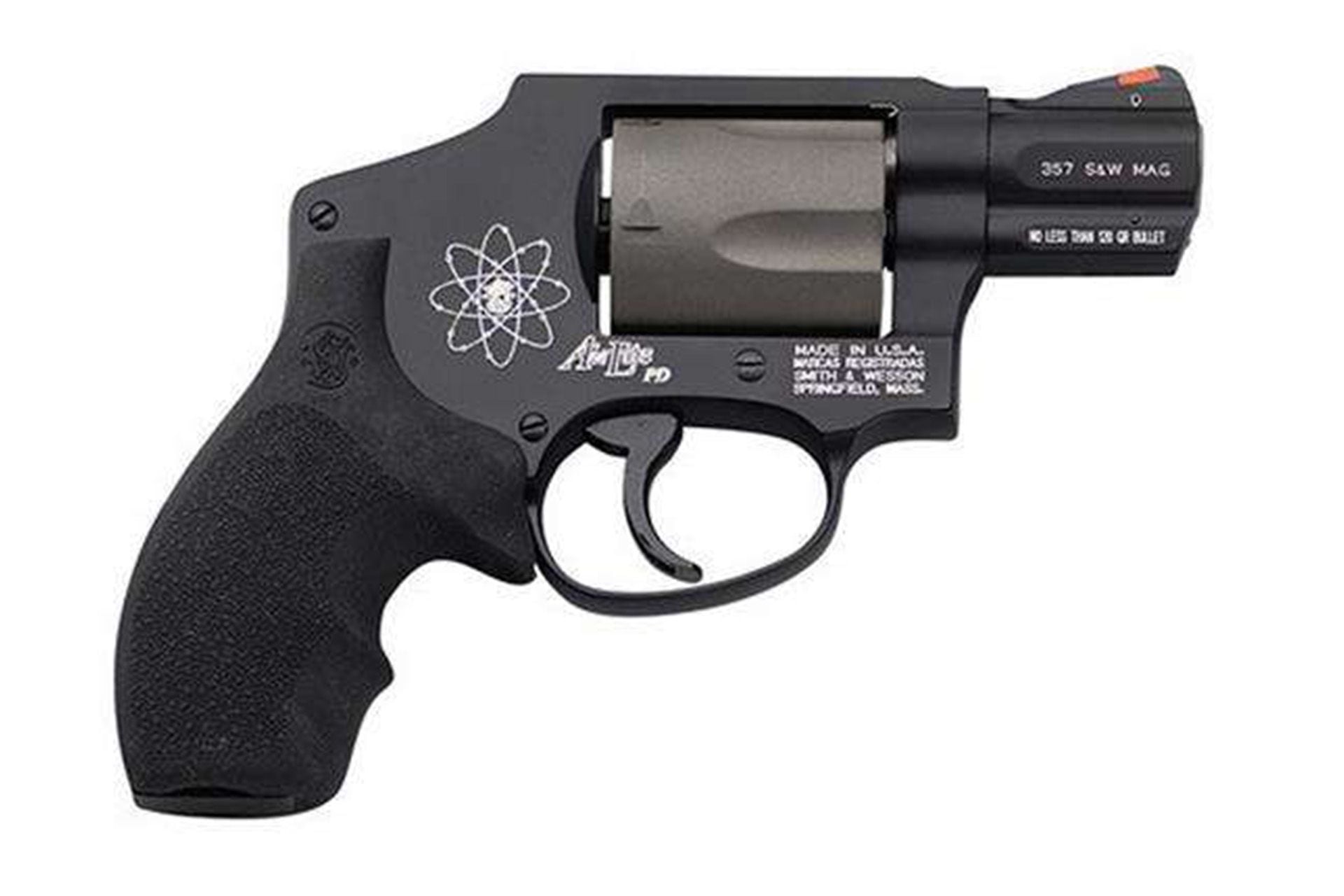 S&W 103061 Model 340 Personal Defense 1.88" 357 Mag 5 Rd, Titanium Cylinder, Black Scandium Alloy J-Frame, Black Poly Grip