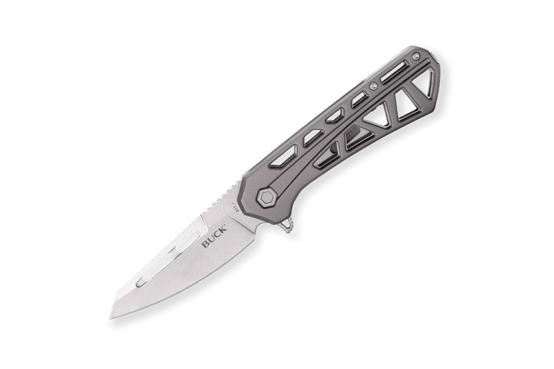 Buck Knives Trace Folder Large Gray Handle Tanto Blade