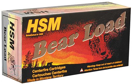 HSM 457012N Bear Load 45-70 Gov 430 gr Round Nose Flat Point Rifle Ammo - 20 Rounds