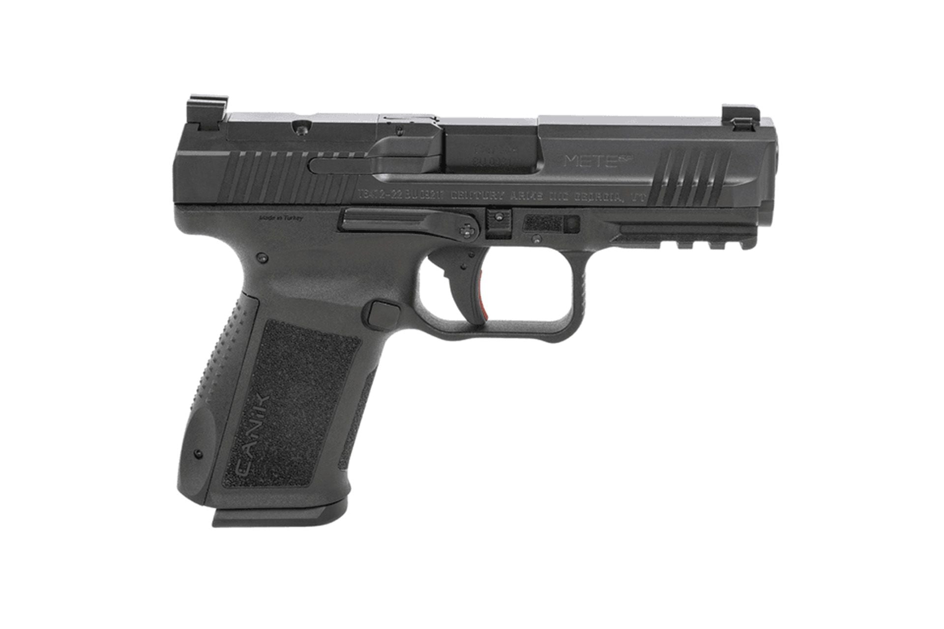 Canik Mete SF Compact 9mm Luger 15+1 4.08" Black Steel Barrel Black Nitride Optic Ready/Serrated Slide