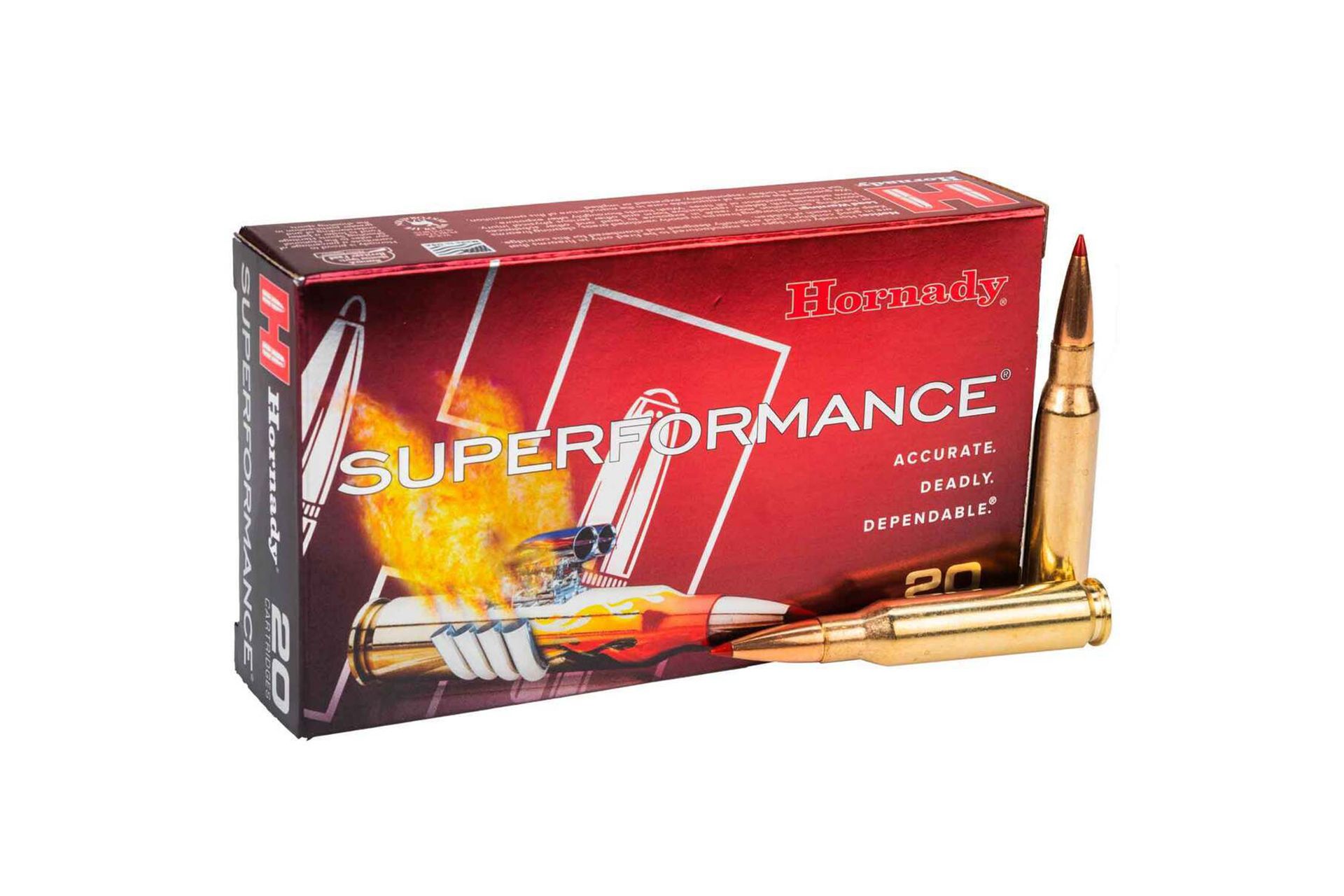 Hornady 805764 Superformance 7mm-08 Remingtion Ammunition - 139Gr Rifle Ammo - 20 Rounds